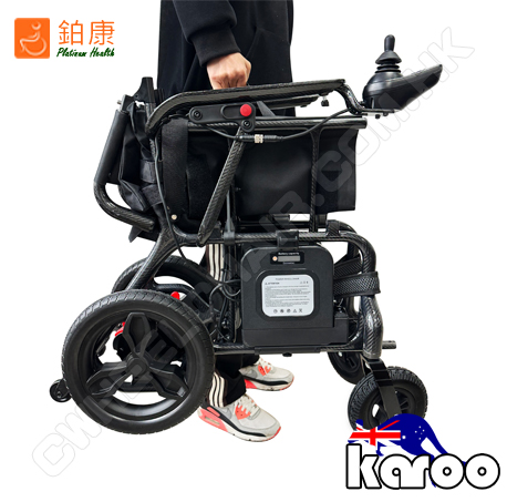澳洲品牌KAROO全碳纖維電動輪椅可輕鬆單手提起搬運