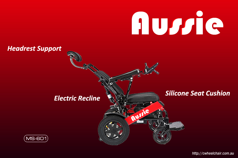 AUSSIE電動輪椅ms601可電動後躺功能